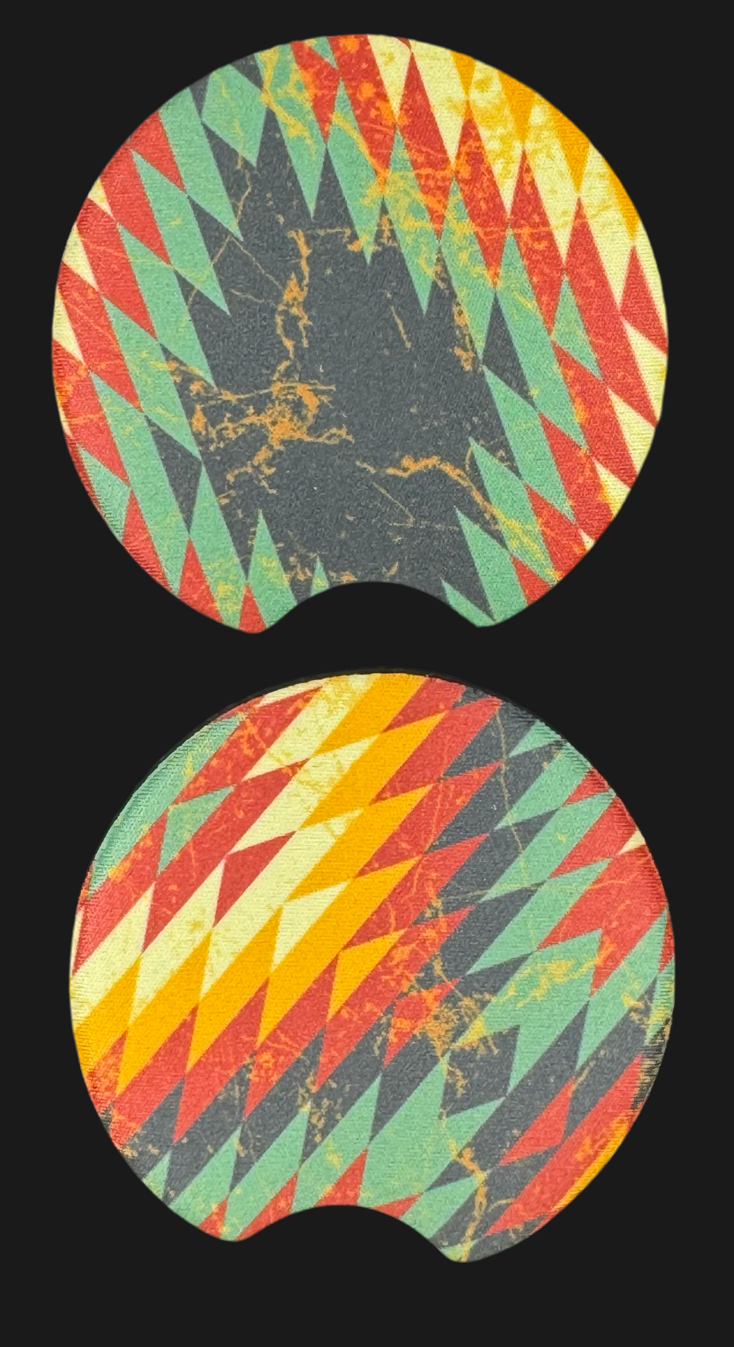 Aztec Car Coasters Set of 2