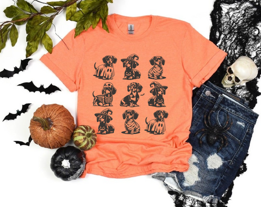 Dachshund Halloween Tshirt